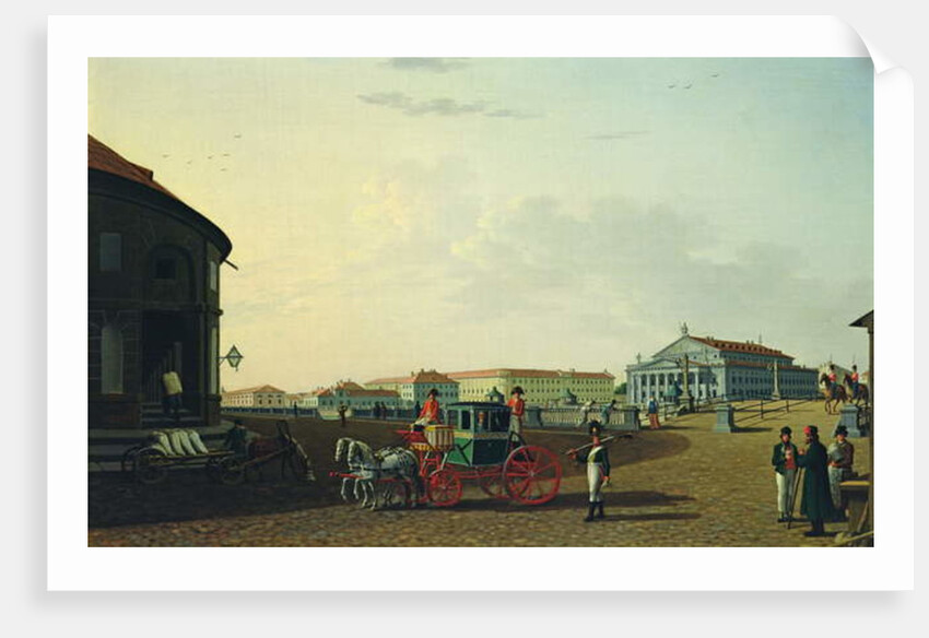 The Bolshoi Theatre in St. Petersburg, 1802 by Benjamin Patersson