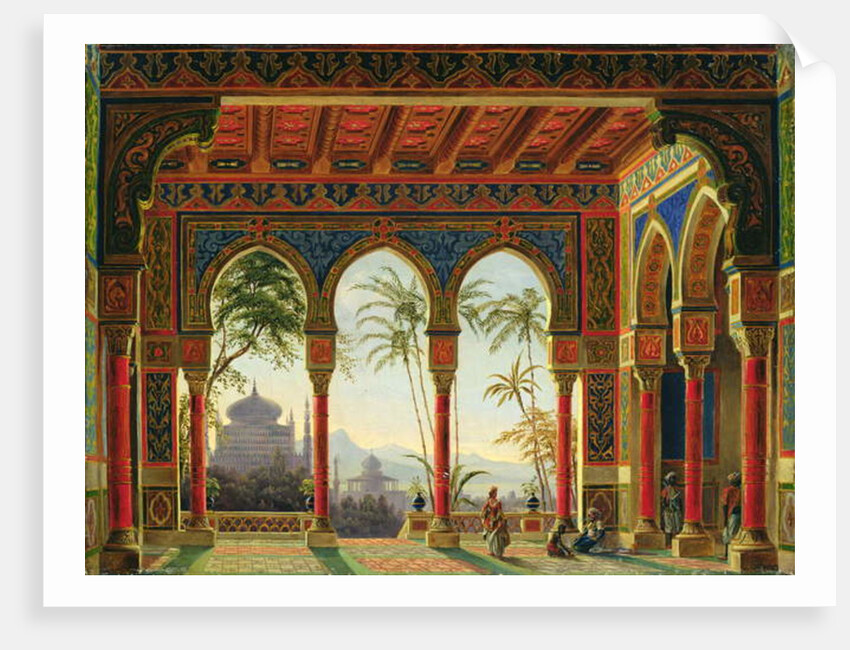 Stage design for the opera 'Ruslan and Lyudmila' by M. Glinka, 1842 by Andreas Leonhard Roller