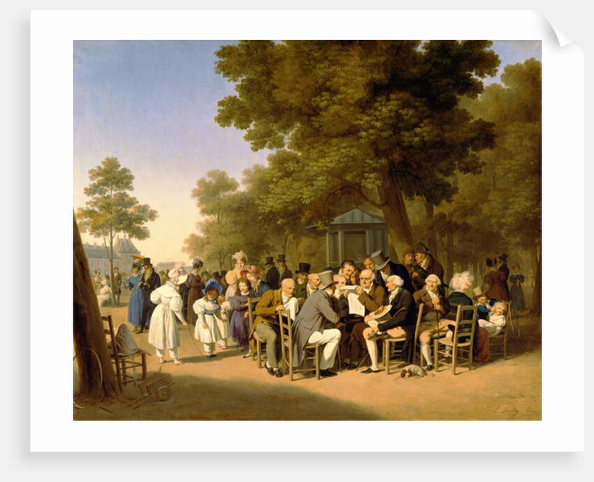 Politicians in the Tuileries Gardens, 1832 by Louis Leopold Boilly