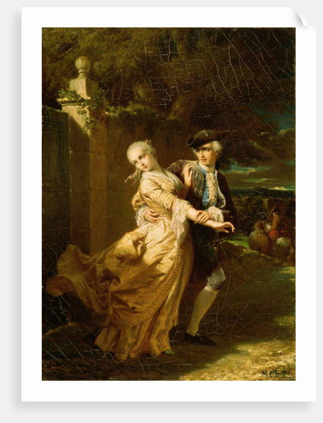 Lovelace Abducting Clarissa Harlowe, 1867 by Edouard Louis Dubufe