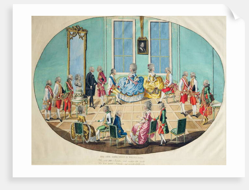 New Year celebration in Vienna in 1782, 1783 by Johann Hieronymus Loeschenkohl