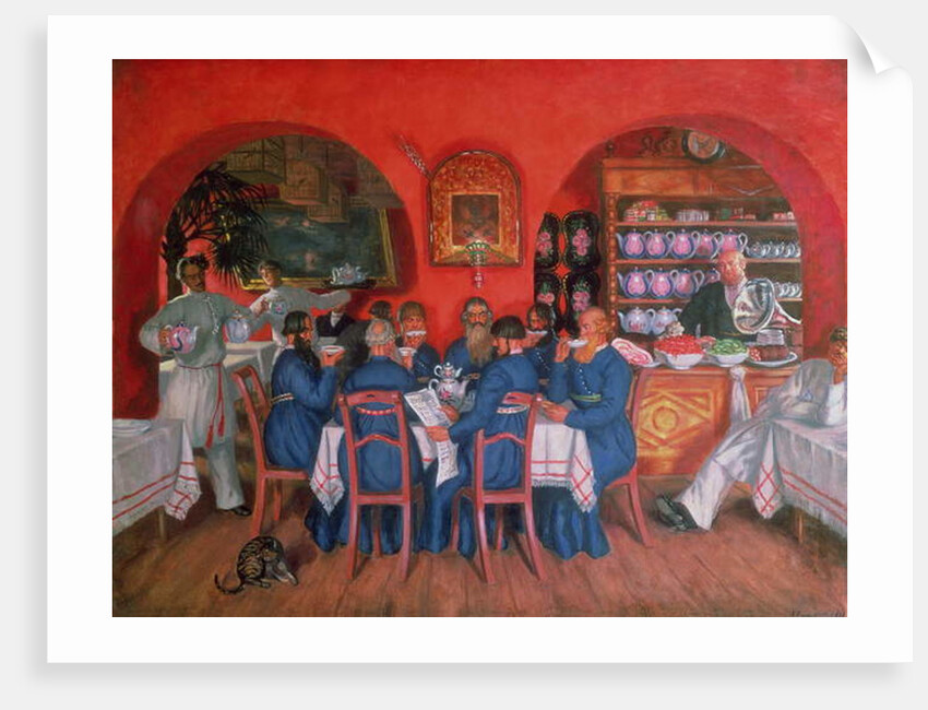 Moscow Cafe, 1916 by Boris Mikhailovich Kustodiev