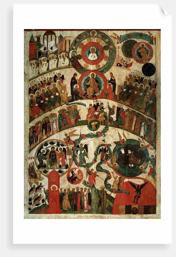 Last Judgement, Novgorod Icon by School Russian