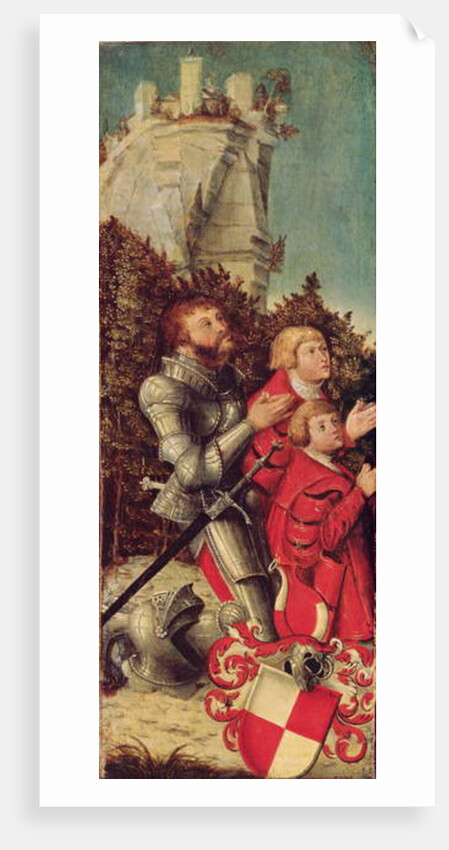 Portrait of a Knight with his two sons, c.1518-25 by Lucas the Elder Cranach