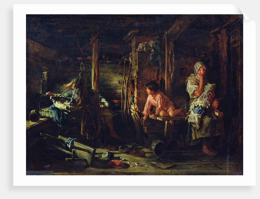 Drunk Husband, 1894 by Kirill Vikentievich Lemoch