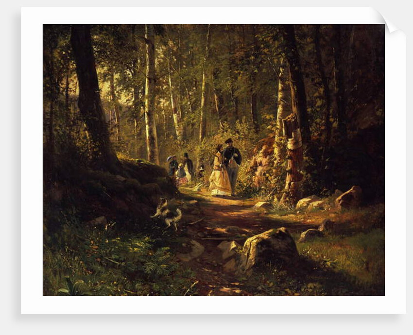 A walk in a forest, 1869 by Ivan Ivanovich Shishkin
