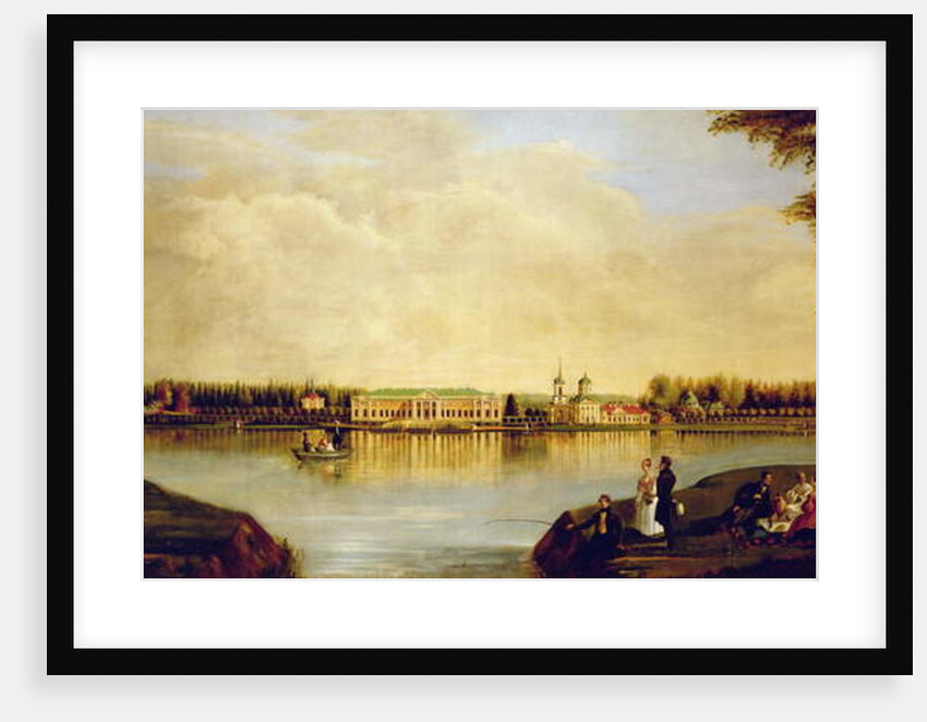 View of the Kuskovo Palace. 1839 by Nikolay Ivanovich Podklyuchnikov