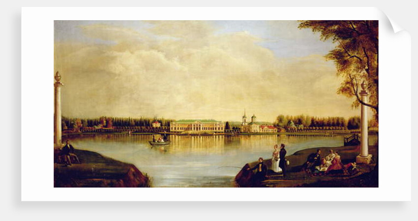 View of the Kuskovo Palace. 1839 by Nikolay Ivanovich Podklyuchnikov