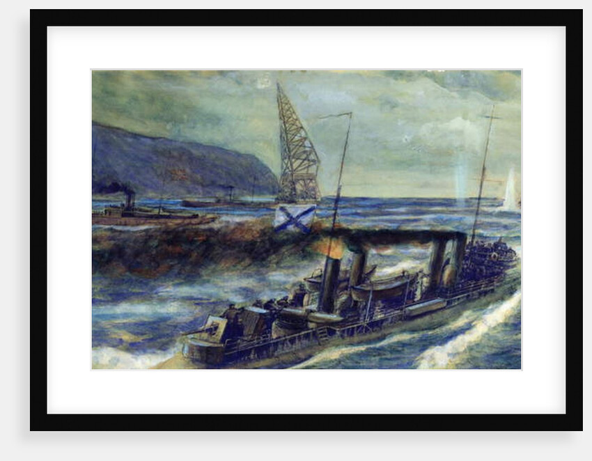 The German u-boat U 56 sunk by the Russian destroyer Grozovoi in the Barents Sea on the 20th October 1916, 1940 by Mikhail Mikhailovich Semyonov