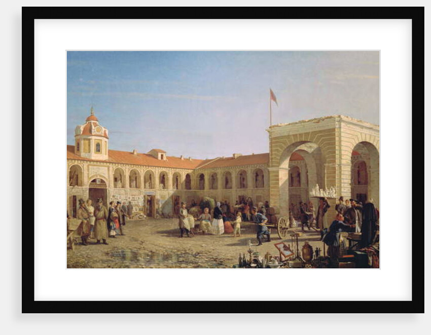 Apraksin Market in St. Petersburg, 1862 by Pyotr Petrovich Vereshchagin