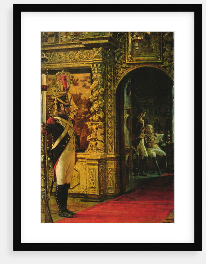 Marshal Davout in the Chudov Monastery, Moscow Kremlin, 1900 by Vasili Vasilievich Vereshchagin
