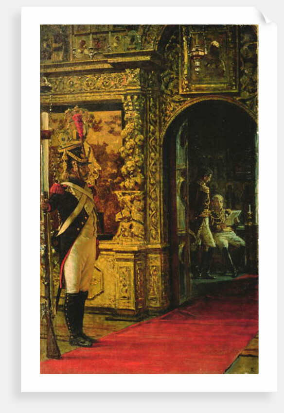 Marshal Davout in the Chudov Monastery, Moscow Kremlin, 1900 by Vasili Vasilievich Vereshchagin