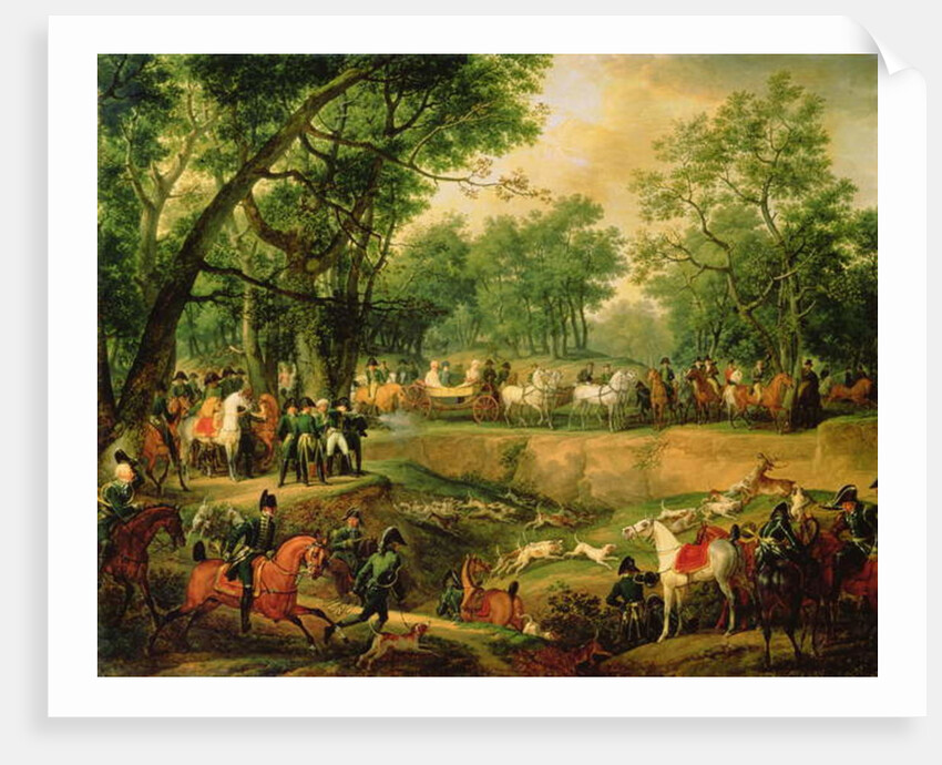 Napoleon on a hunt in the Compiegne Forest, 1811 by Antoine Charles Horace Vernet