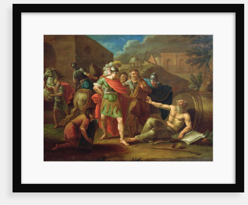 Alexander the Great visits Diogenes at Corinth, 1787 by Ivan Philippovich Tupylev