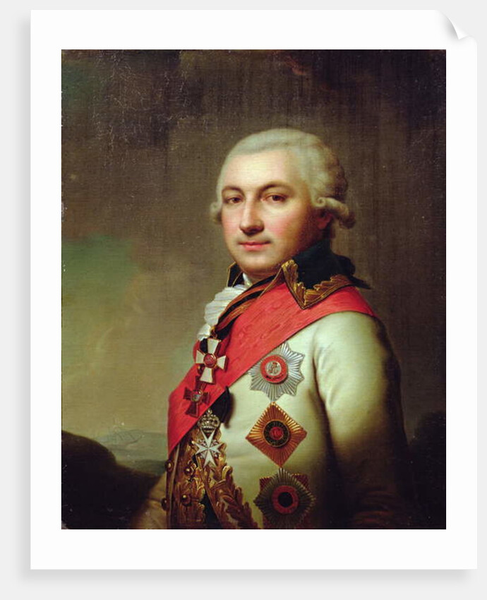 Portrait of Admiral Jose de Ribas, after 1796 by School Russian
