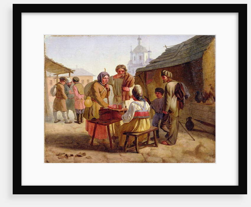 Kvas Seller, 1862 by Vasili Efimovich Kallistov
