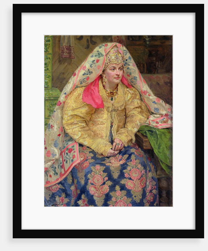Woman in Old Russian Dress, 1916 by Ivan Semyonovich Kulikov