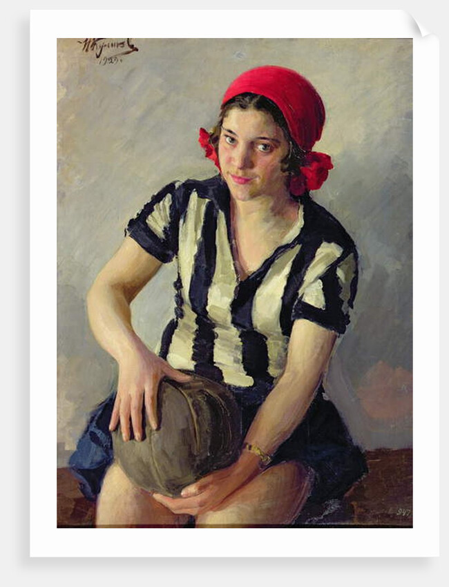 A sportswoman, 1928 by Ivan Semyonovich Kulikov