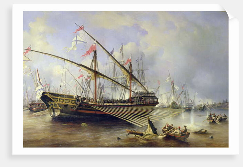 The Battle of Grengham on 27th July 1720 by Ferdinand Victor Perrot