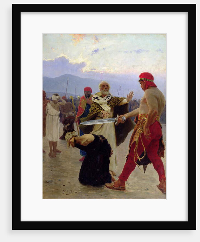Saint Nicholas of Myra saves three innocents from death, 1890 by Ilya Efimovich Repin