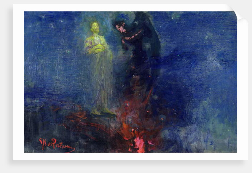 Get Thee Hence, Satan! by Ilya Efimovich Repin
