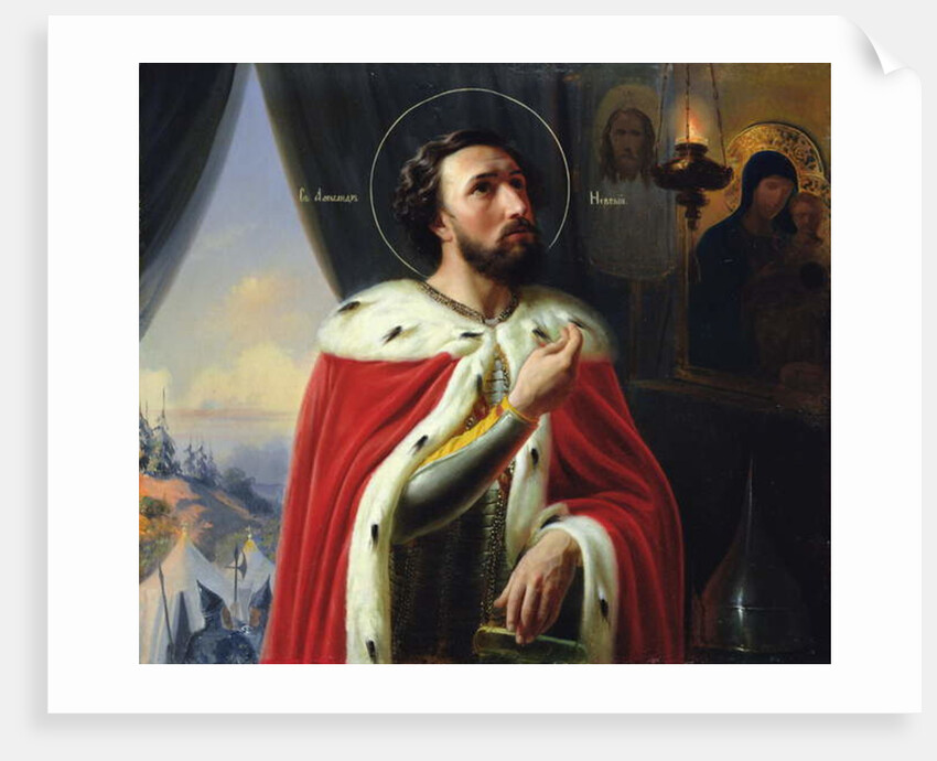 Alexander Nevsky, Duke of Novgorod, Grand Duke of Vladimir by Vasili Kuzmich Shebuev