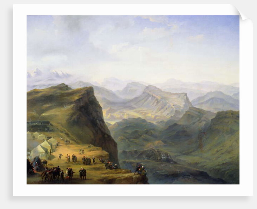 Russian Military Camp in Dagestan, 1895 by Ivan Fyodorovich Alexandrovsky