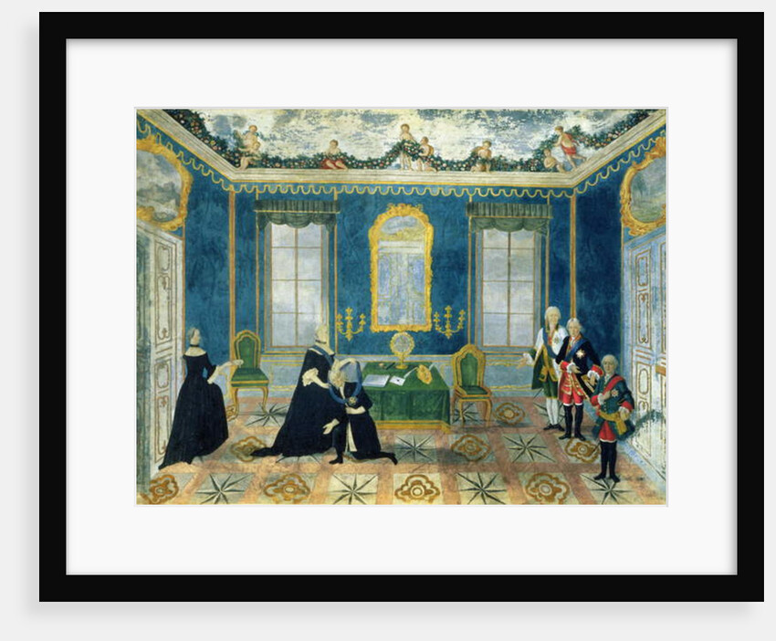 Catherine II recalling Chancellor Alexey Bestuzhev-Ryumin to Court by School Russian