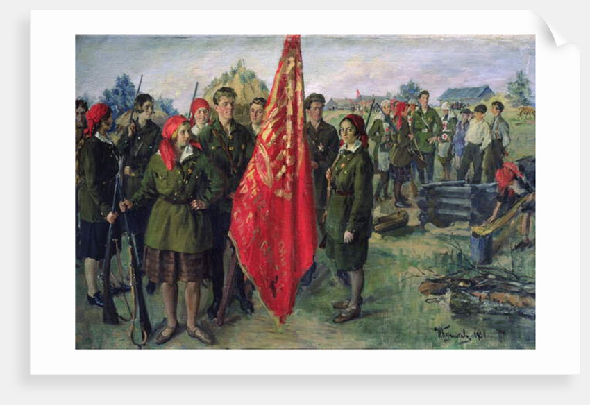 Militarised Komsomol, 1930 by Ivan Semyonovich Kulikov