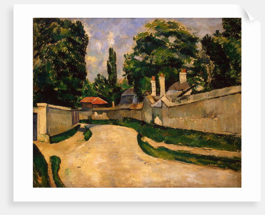 Houses Along a Road, c.1881 by Paul Cezanne