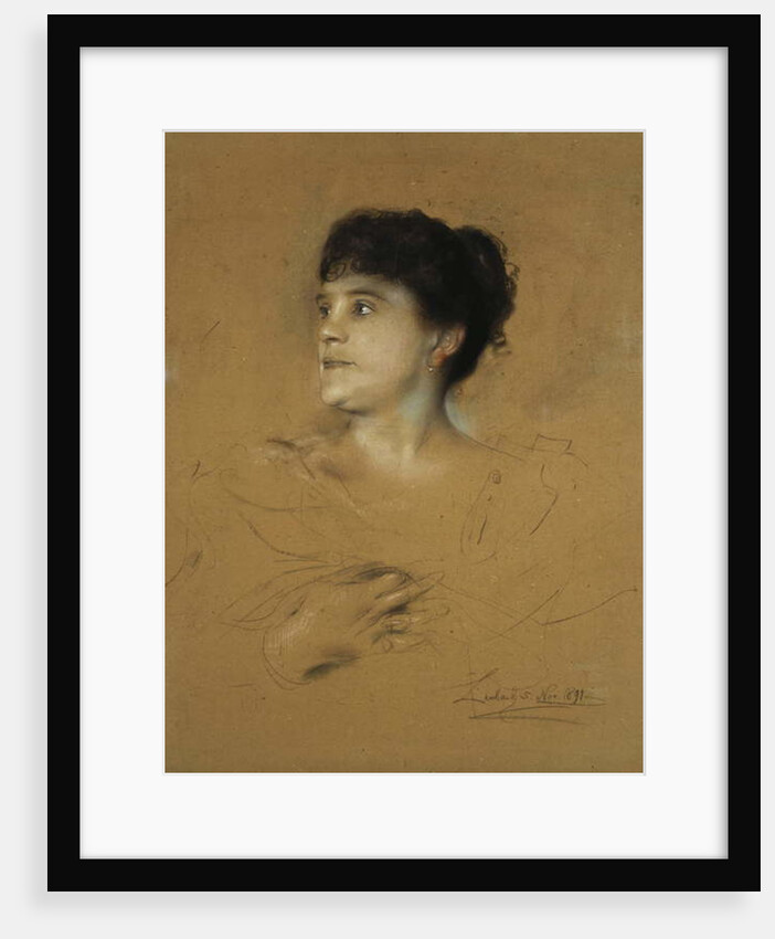 Portrait of Marcella Sembrich, 1891 by Franz Seraph von Lenbach