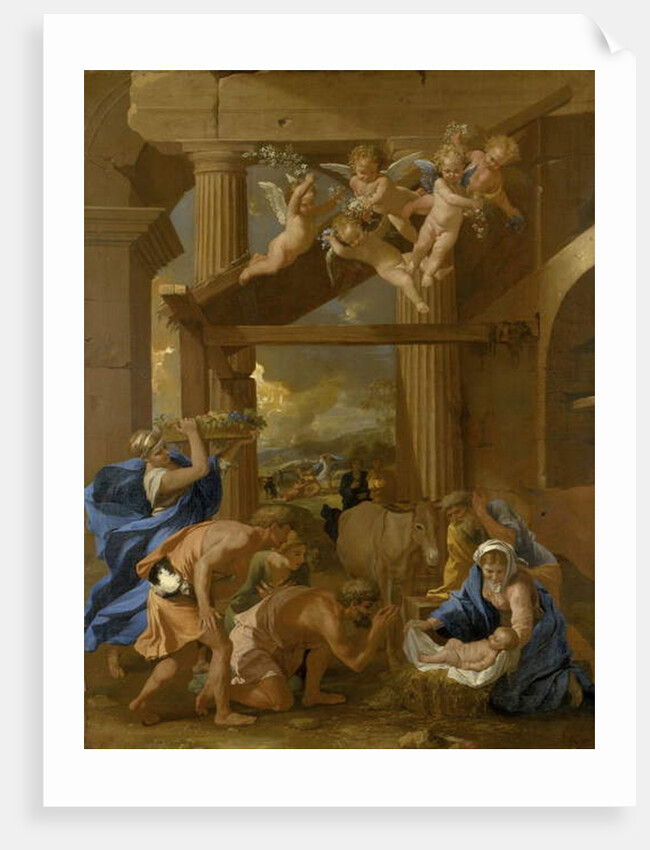The Adoration of the Shepherds, c.1633 by Nicolas Poussin