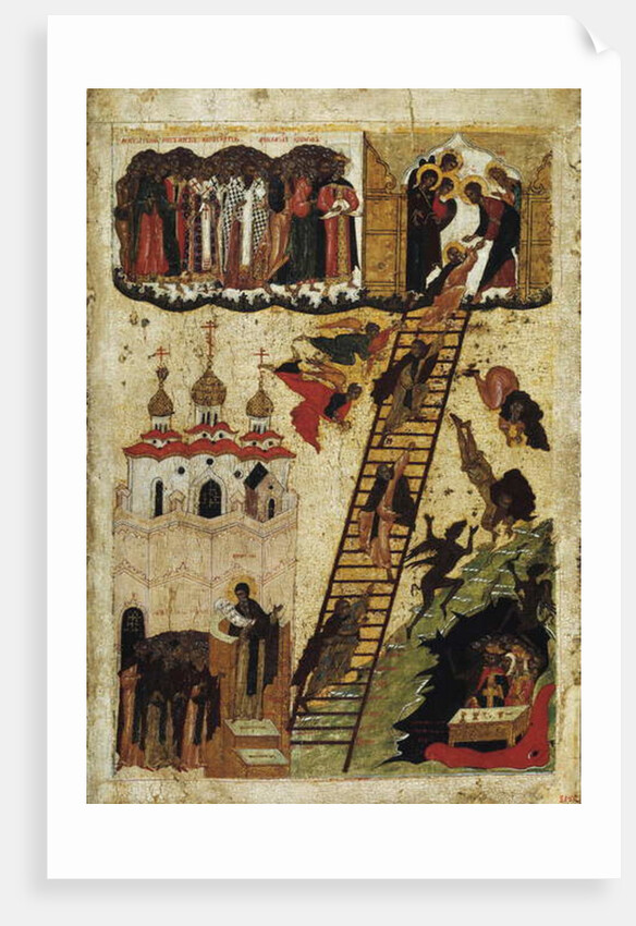 Heavenly ladder of St. John Climacus by School Russian