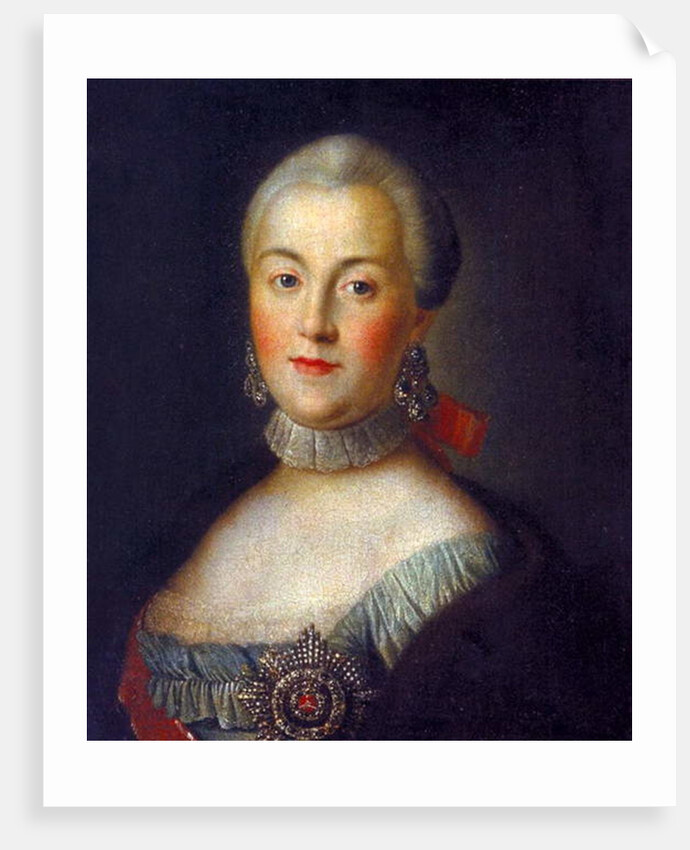 Portrait of Grand Duchess Catherine Alekseevna, future Empress Catherine II the Great, c.1760 by Alexei Petrovich Antropov