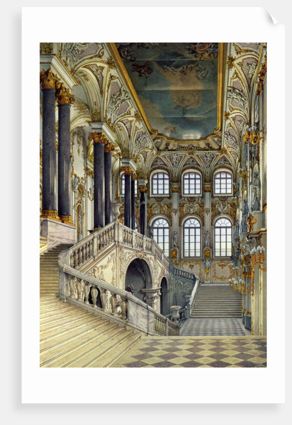 Staircase of the Winter Palace by Konstantin Andreyevich Ukhtomsky