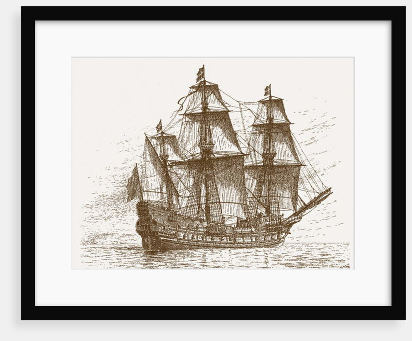 The Swedish flagship Mars, before the Battle of Gotland-Oland by School Russian