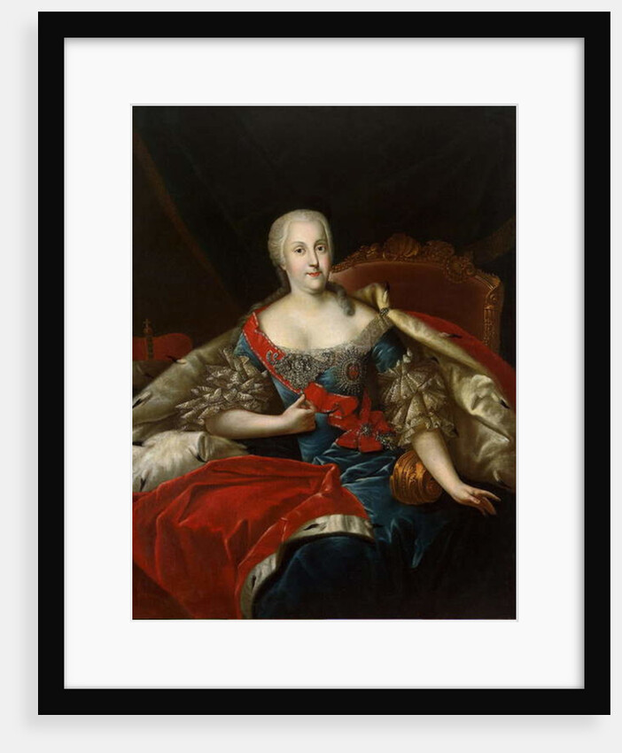 Portrait of Johanna-Elizabeth, Electress of Anhalt-Zerbst, c.1746 by Antoine Pesne