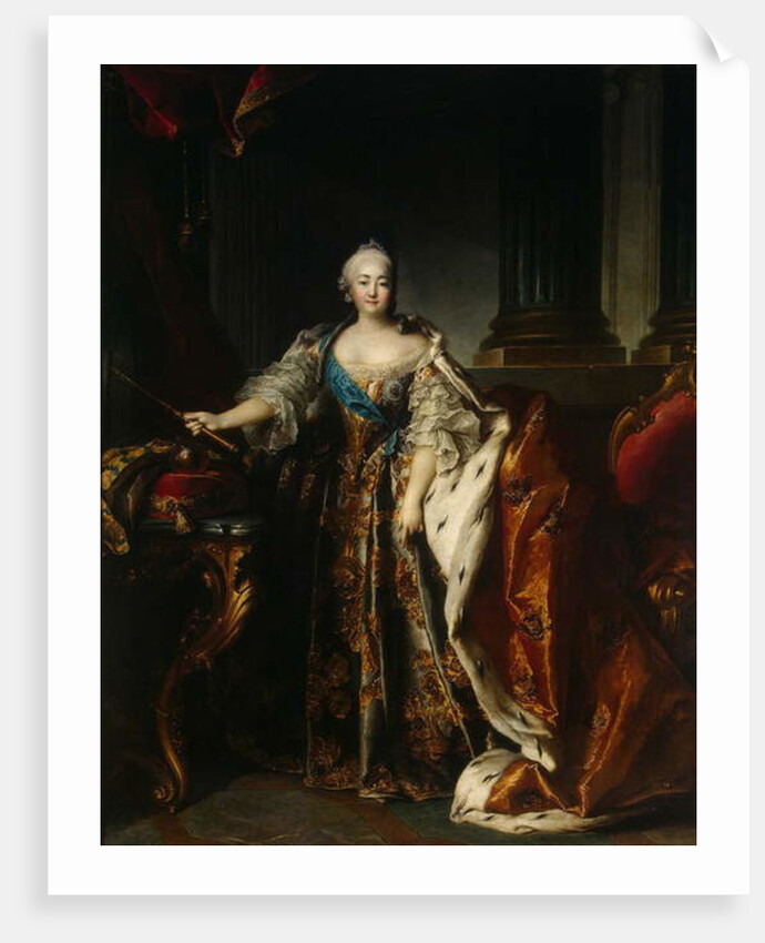 Portrait of Empress Elizabeth, 1758 by Louis M. Tocque