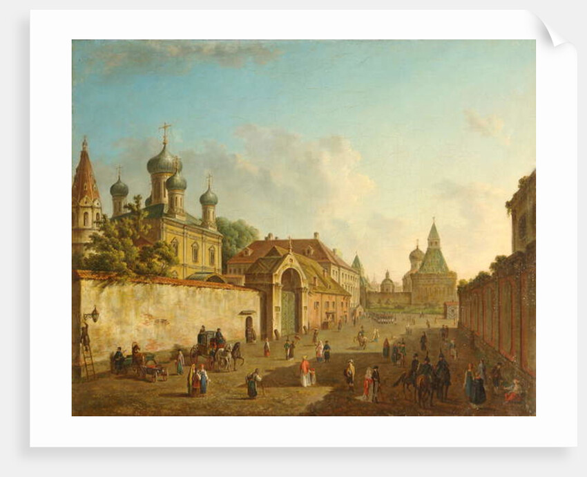 View from the Lubyanka Square to the Vladimir Gate in Moscow by Fyodor Alexeyev
