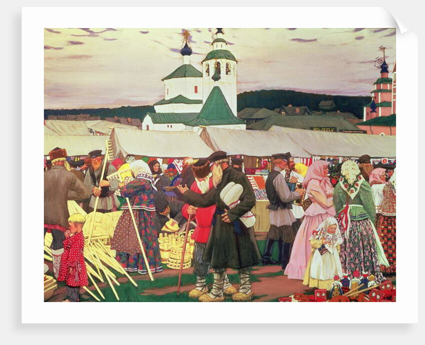 The Fair, 1906 by Boris Mikhailovich Kustodiev