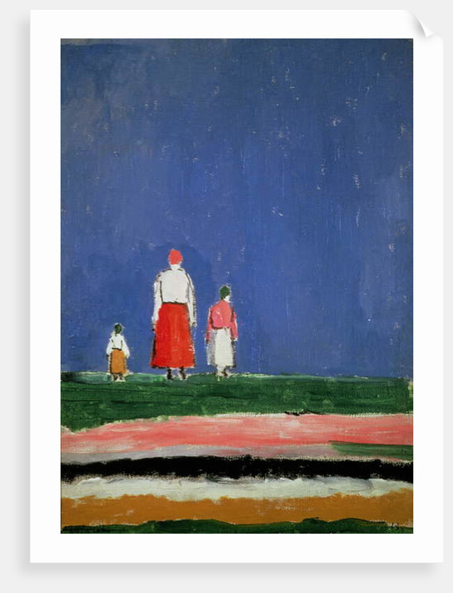 Three Figures in a Field, 1928 by Kazimir Severinovich Malevich