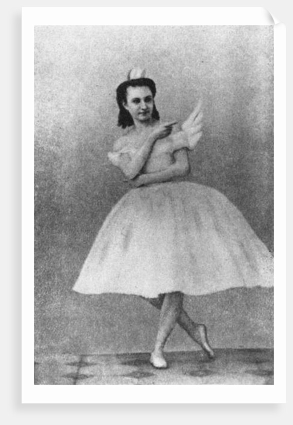 Anna Sobechshanskaya as Odette in Julius Reisinger's original production of Swan Lake by Russian Photographer