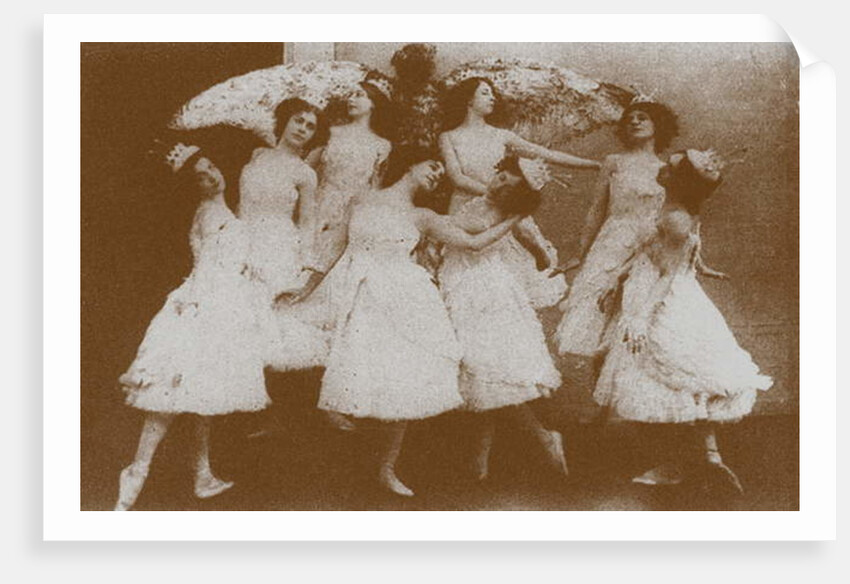 Olga Preobrajenskaya as Odette with Swans, 1895 by Russian Photographer