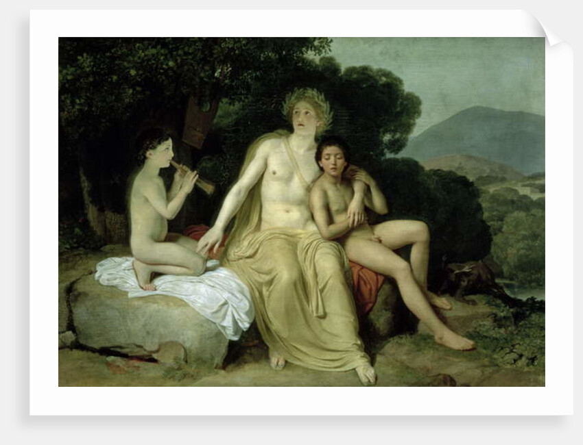 Apollo with Hyacinthus and Cyparissus Singing and Playing, 1831-34 by Aleksandr Andreevich Ivanov