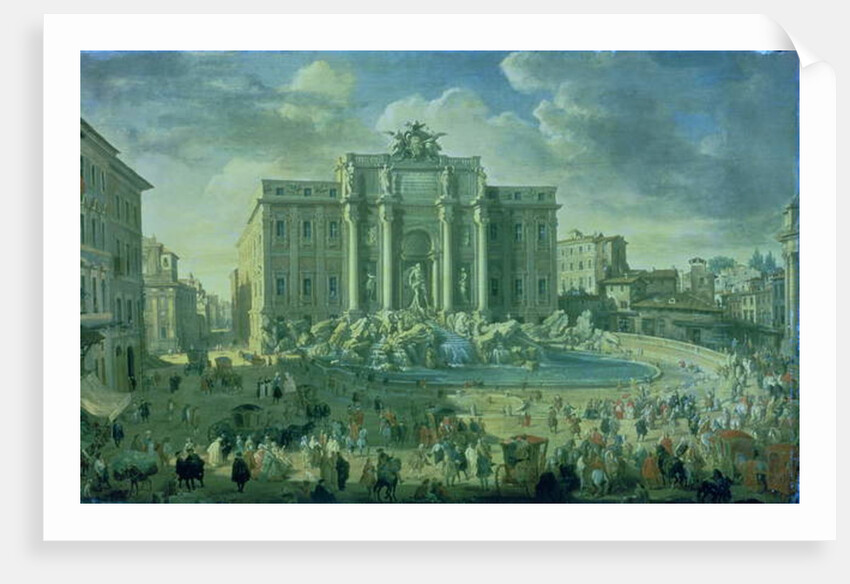 The Trevi Fountain in Rome, 1753-56 by Giovanni Paolo Pannini or Panini