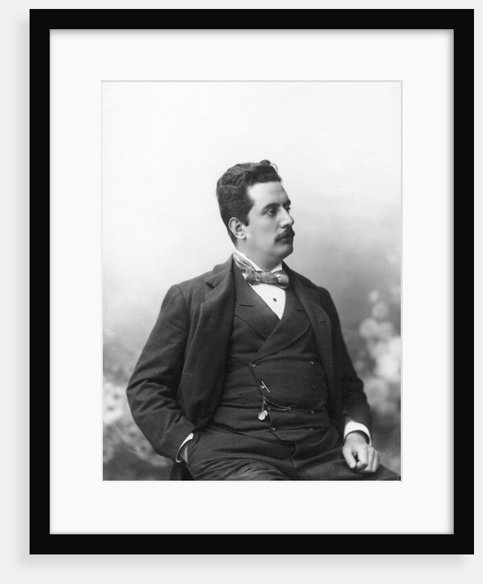 Portrait of Giacomo Puccini, c.1900 by Italian Photographer