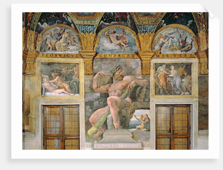 Olympia seduced by Jupiter, Polyphemus guarding Acis and Galatea, Pasiphae entering the cow constructed by Daedalus by Giulio Romano