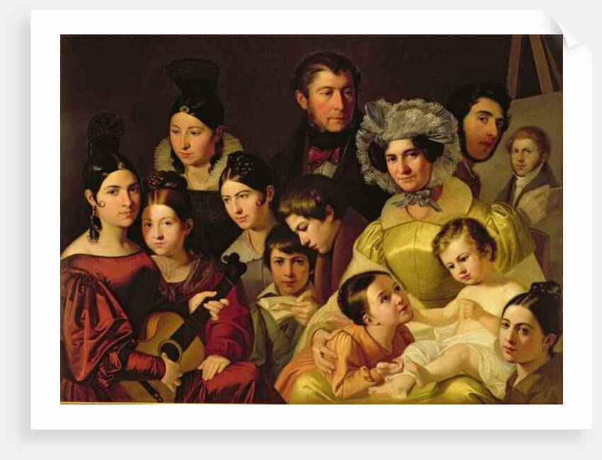 The Malatesta Family, 1835 by Adeodato Malatesta or Malatesti