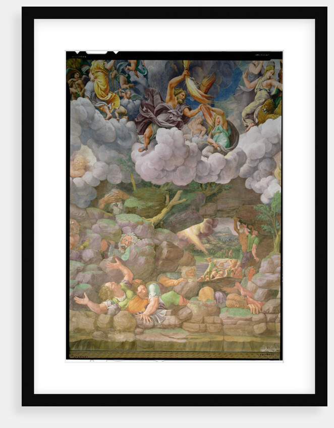 Olympus and Zeus Destroying the Rebellious Giants by Giulio Romano
