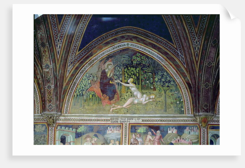 The Creation of Eve, 1356-67 by also Manfredi de Battilori Bartolo di Fredi